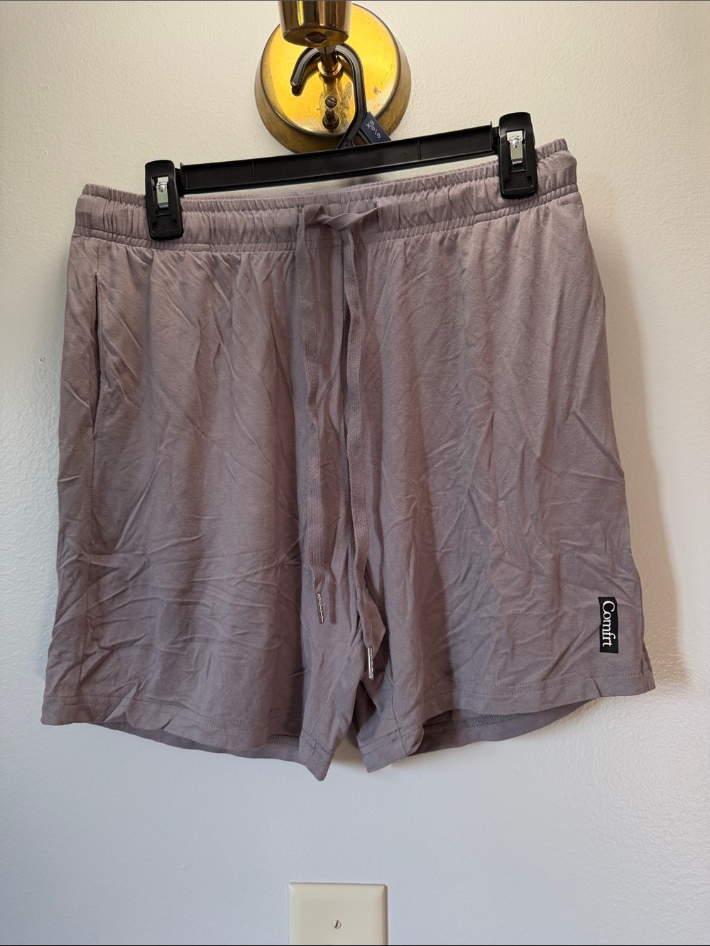 Comfort Drawstring Athletic Shorts for Women - Taupe